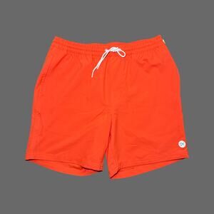 Outerknown Nomadic Volley Shorts Orange Men's Medium NWT